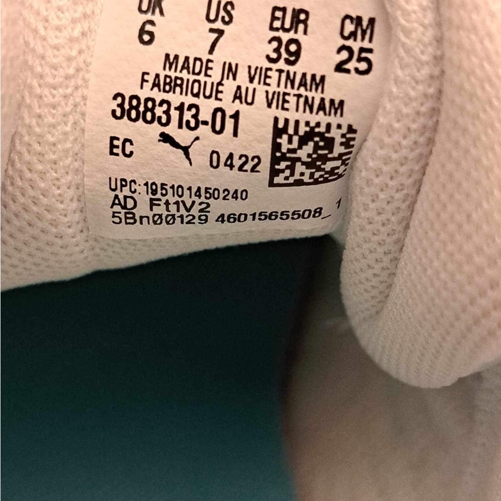 Puma Mayze Daybreak White/Pink Grade School Girls’ Shoe/Women’s 8.5 - Picture 9 of 9